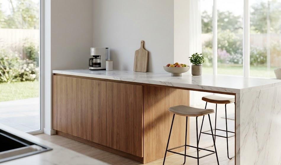 ペニンシュラキッチン：現実的なバランス型